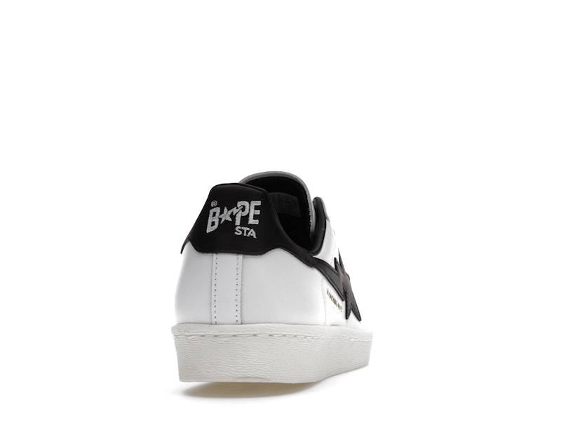 adidas Superstar 80s Bape White Black