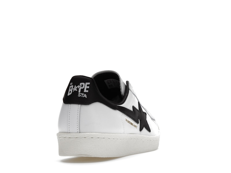 adidas Superstar 80s Bape White Black