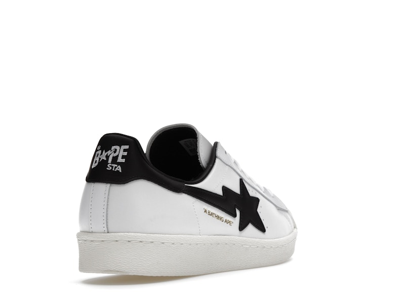 adidas Superstar 80s Bape White Black