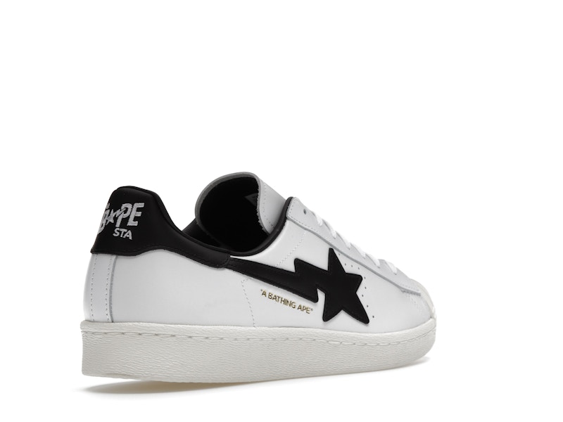adidas Superstar 80s Bape White Black