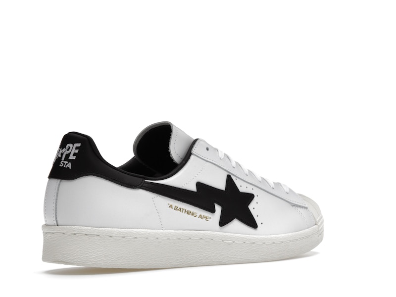 adidas Superstar 80s Bape White Black