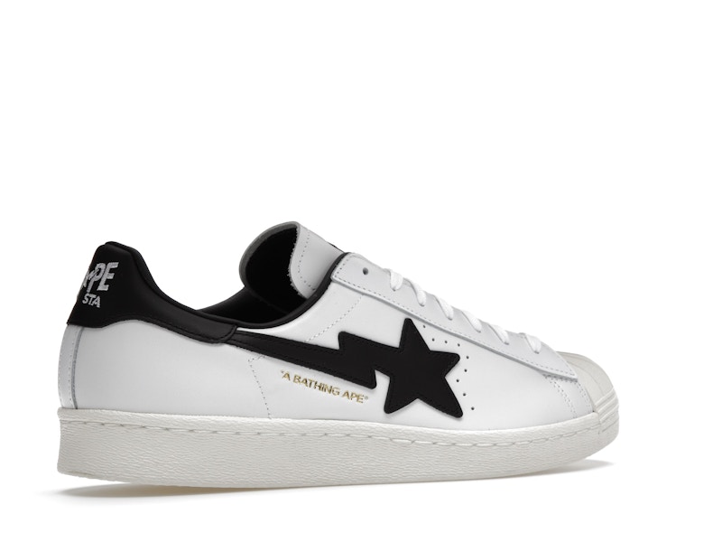 adidas Superstar 80s Bape White Black