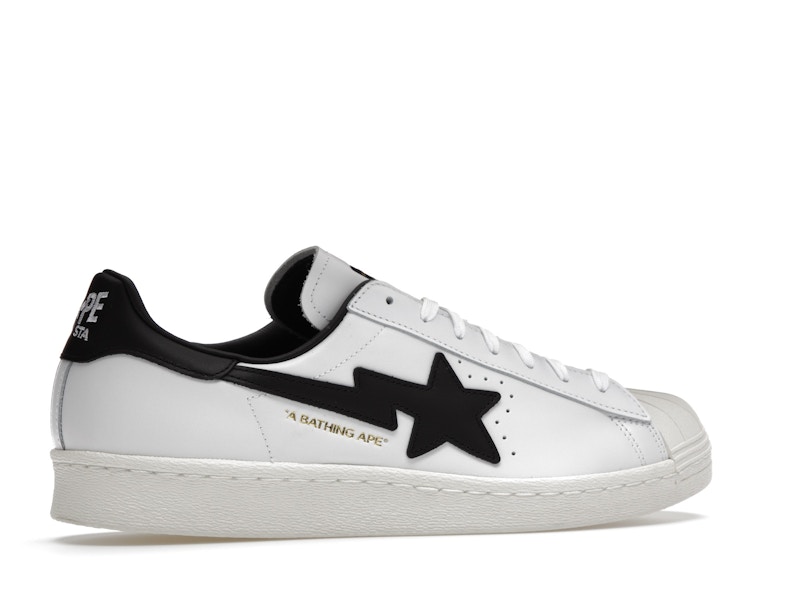 adidas Superstar 80s Bape White Black