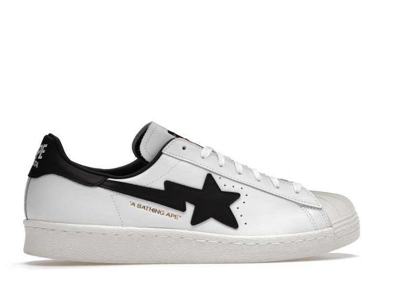 adidas Superstar 80s Bape White Black