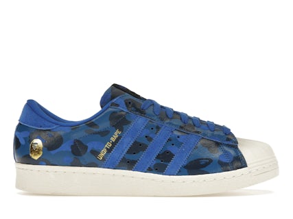 adidas Superstar 80s Undefeated Bape Blue Camo Men's - S74775 - US adidas Superstar 80s Undefeated Bape Blue Camo Men's - S74775 - US