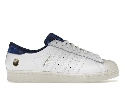 adidas Superstar 80s Undefeated Bape White Men's - B34292 - US adidas Superstar 80s Undefeated Bape White Men's - B34292 - US
