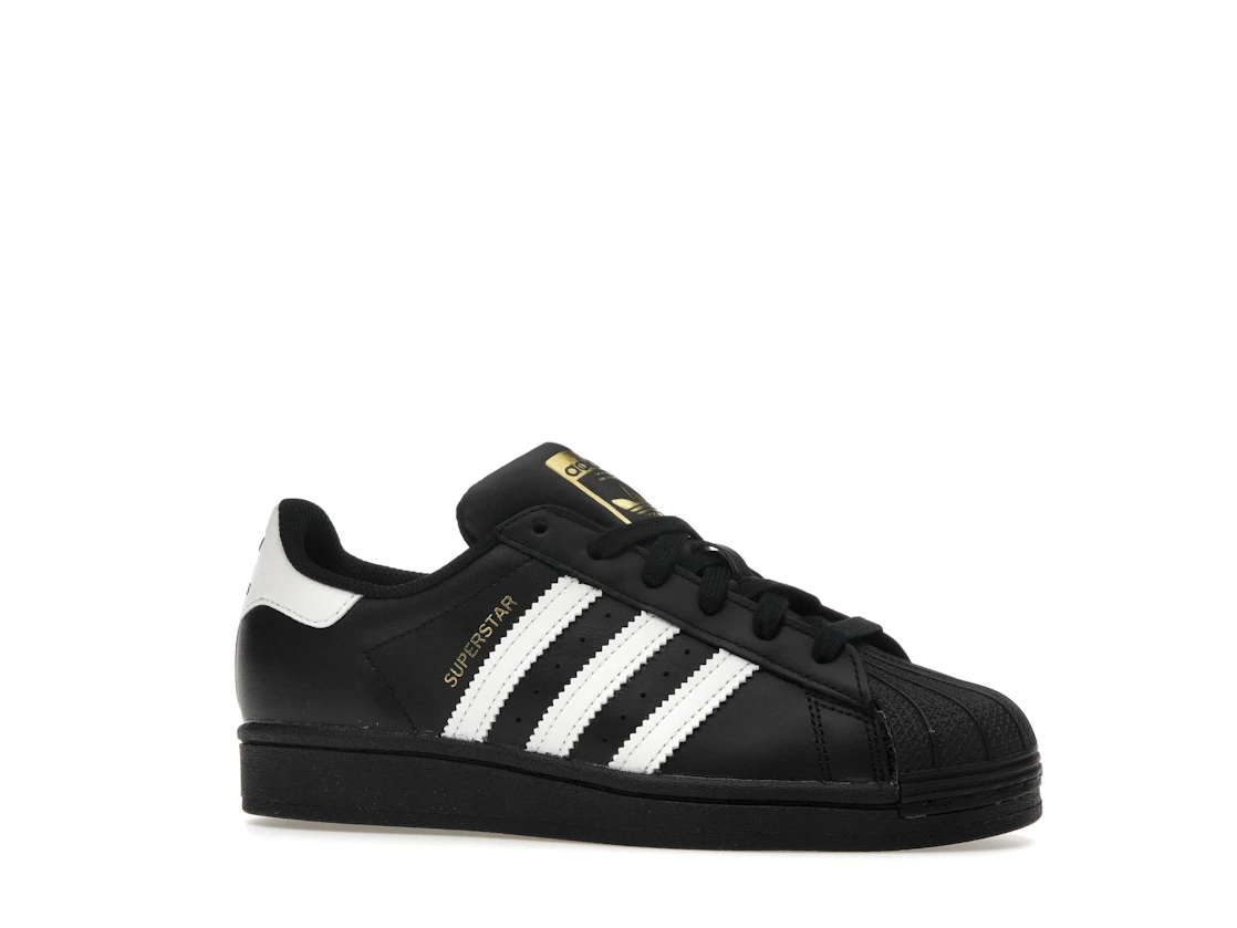 adidas Superstar Core Black Cloud White Gold (GS)