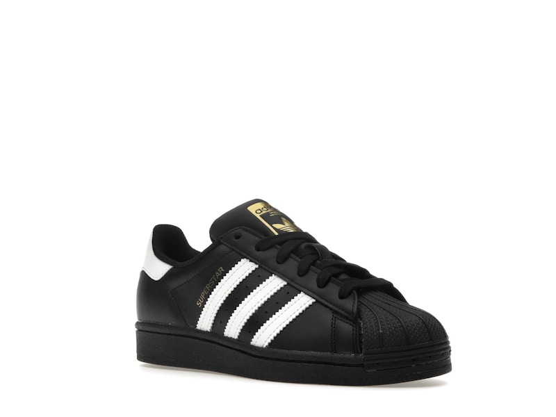 adidas Superstar Core Black Cloud White Gold (GS)