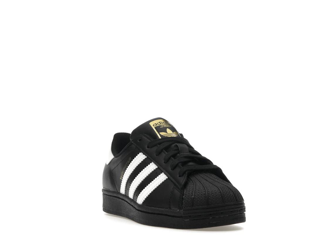 adidas Superstar Core Black Cloud White Gold (GS)