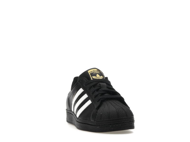 adidas Superstar Core Black Cloud White Gold (GS)