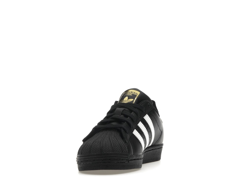 adidas Superstar Core Black Cloud White Gold (GS)