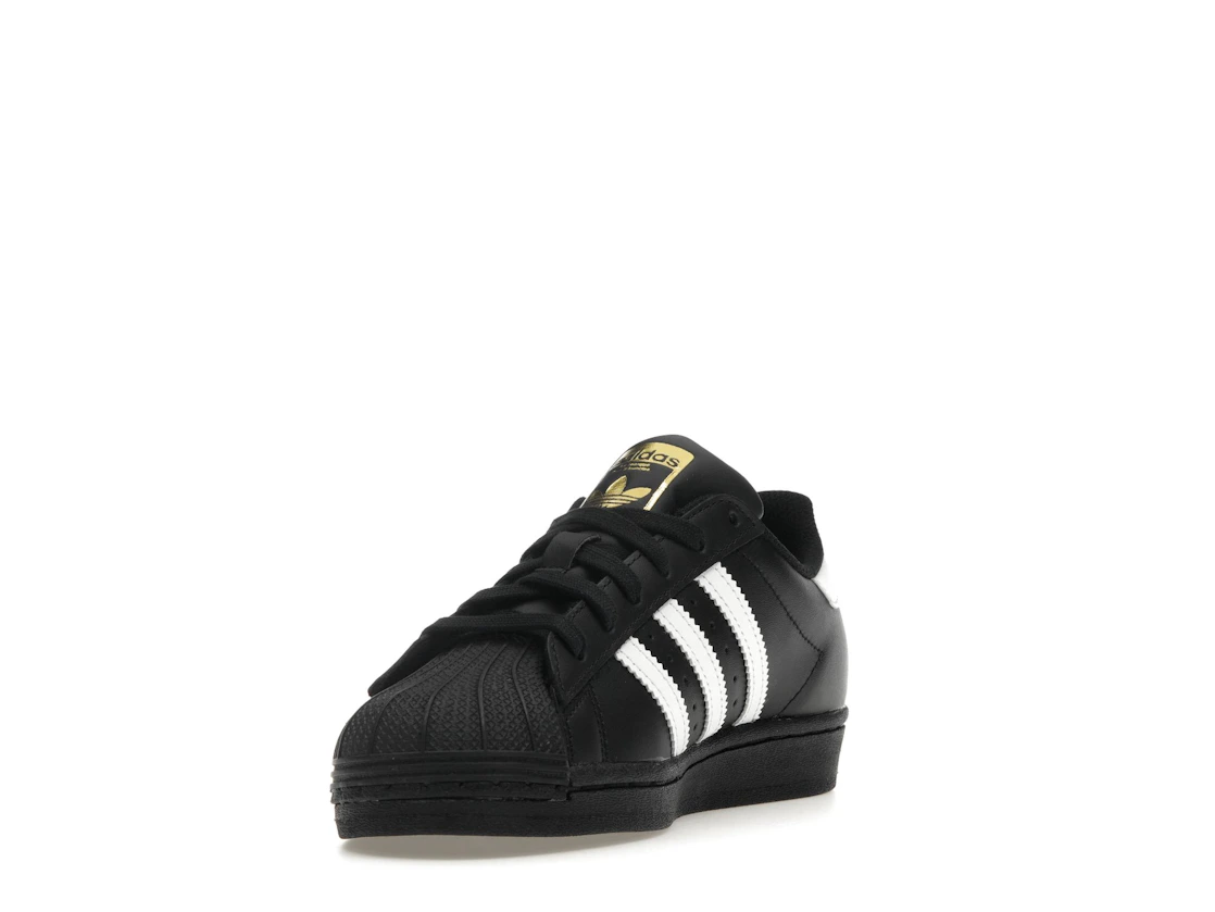 adidas Superstar Core Black Cloud White Gold (GS)
