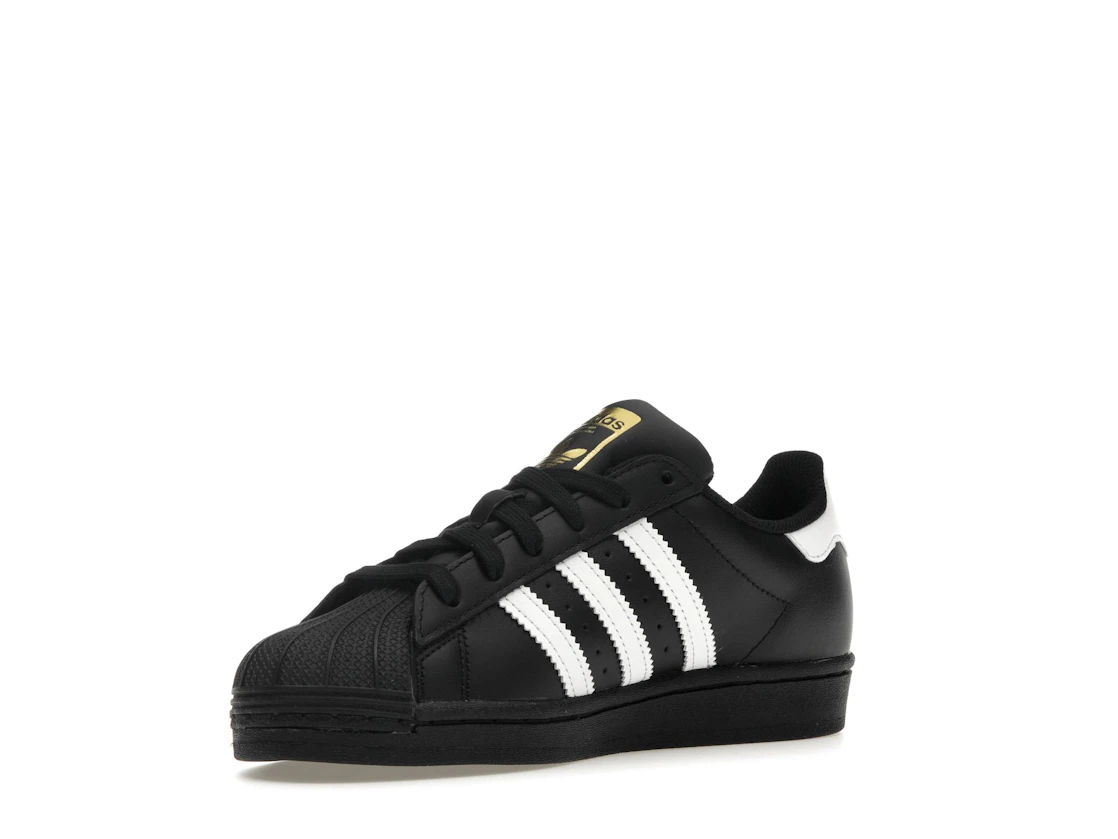 adidas Superstar Core Black Cloud White Gold (GS)