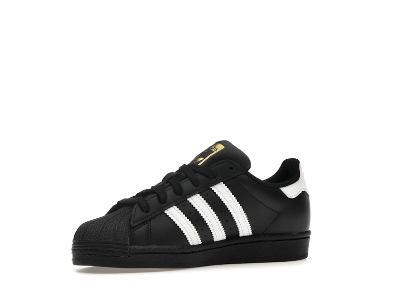 adidas Superstar Core Black Cloud White Gold (GS)