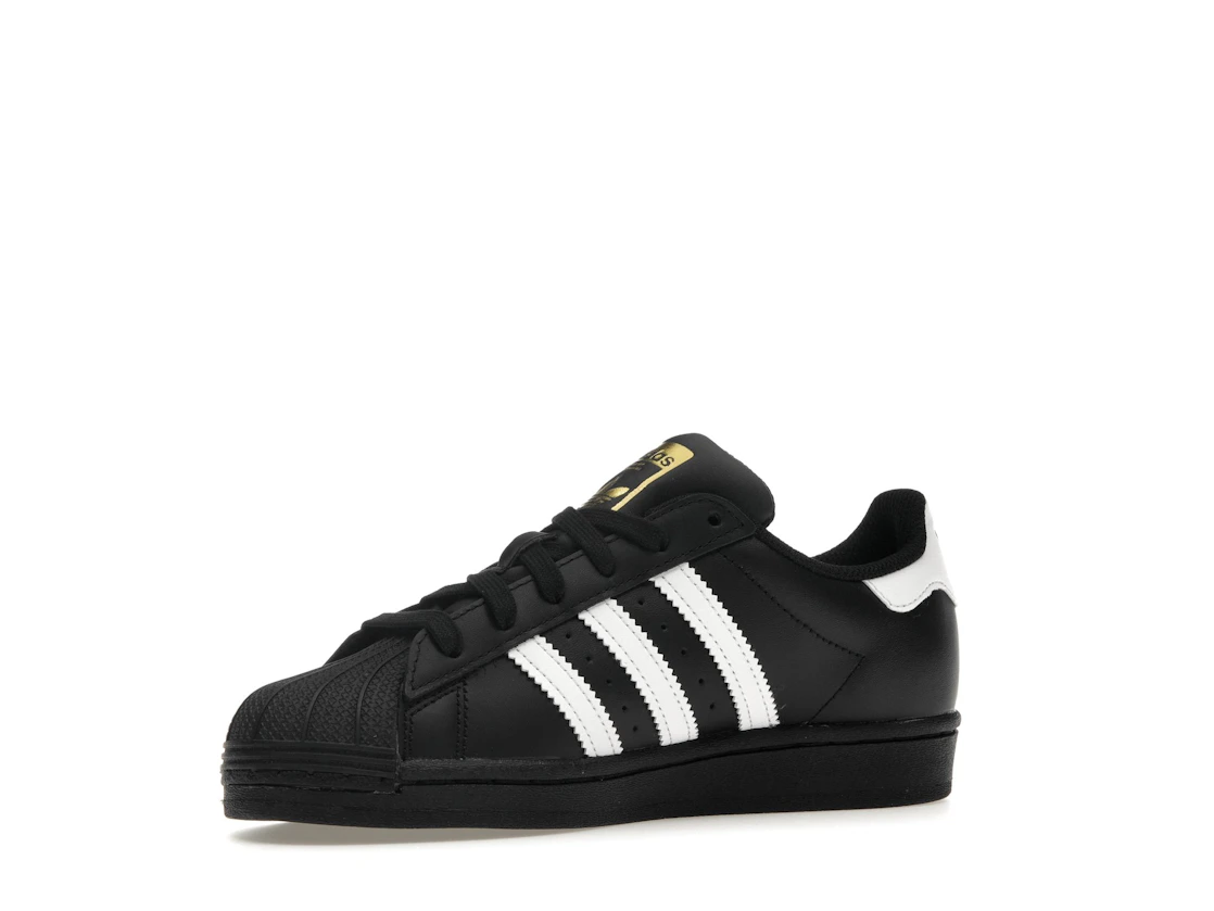 adidas Superstar Core Black Cloud White Gold (GS)