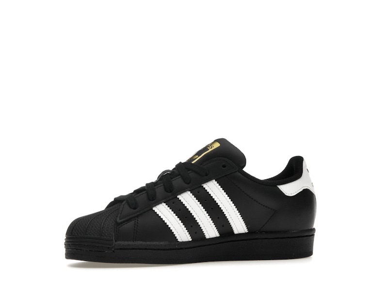 adidas Superstar Core Black Cloud White Gold (GS)