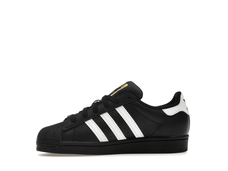 adidas Superstar Core Black Cloud White Gold (GS)