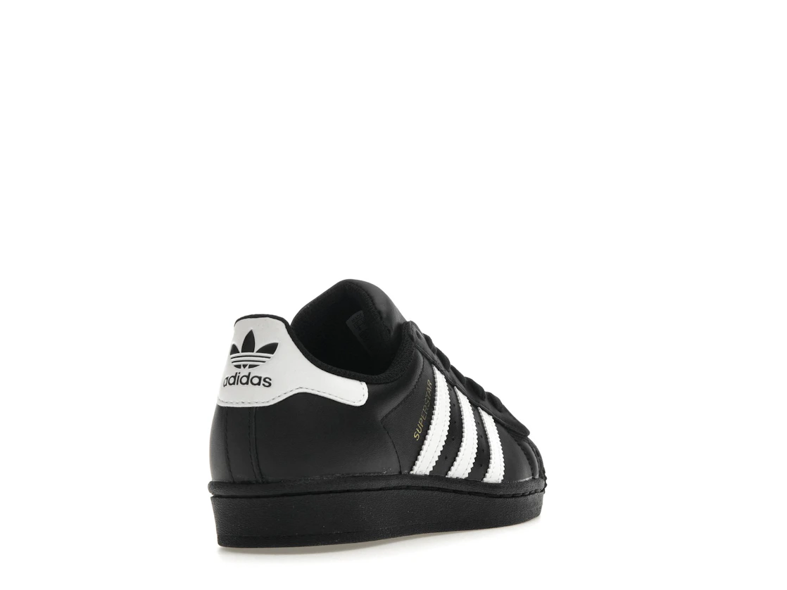 adidas Superstar Core Black Cloud White Gold (GS)