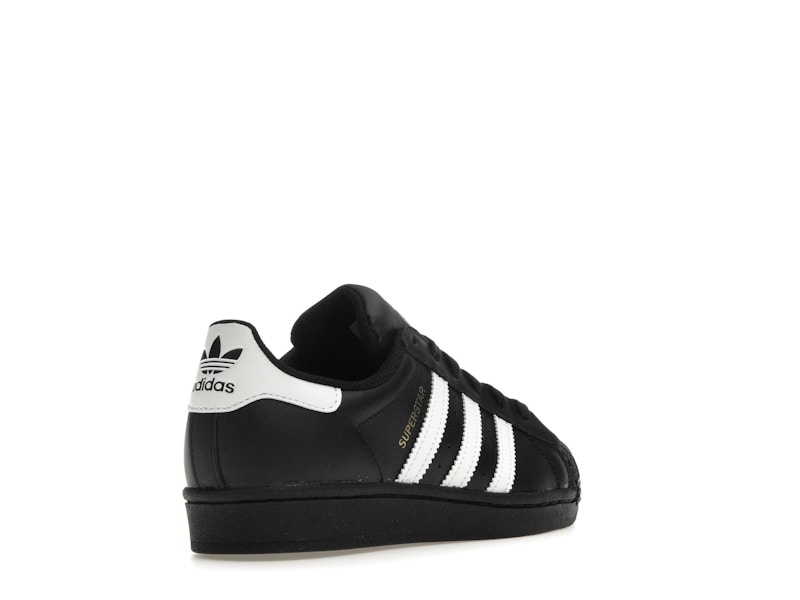 adidas Superstar Core Black Cloud White Gold (GS)