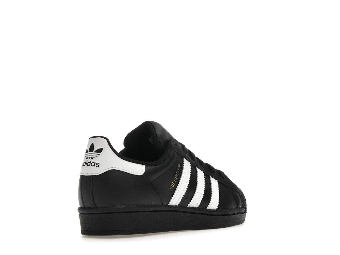 adidas Superstar Core Black Cloud White Gold (GS)