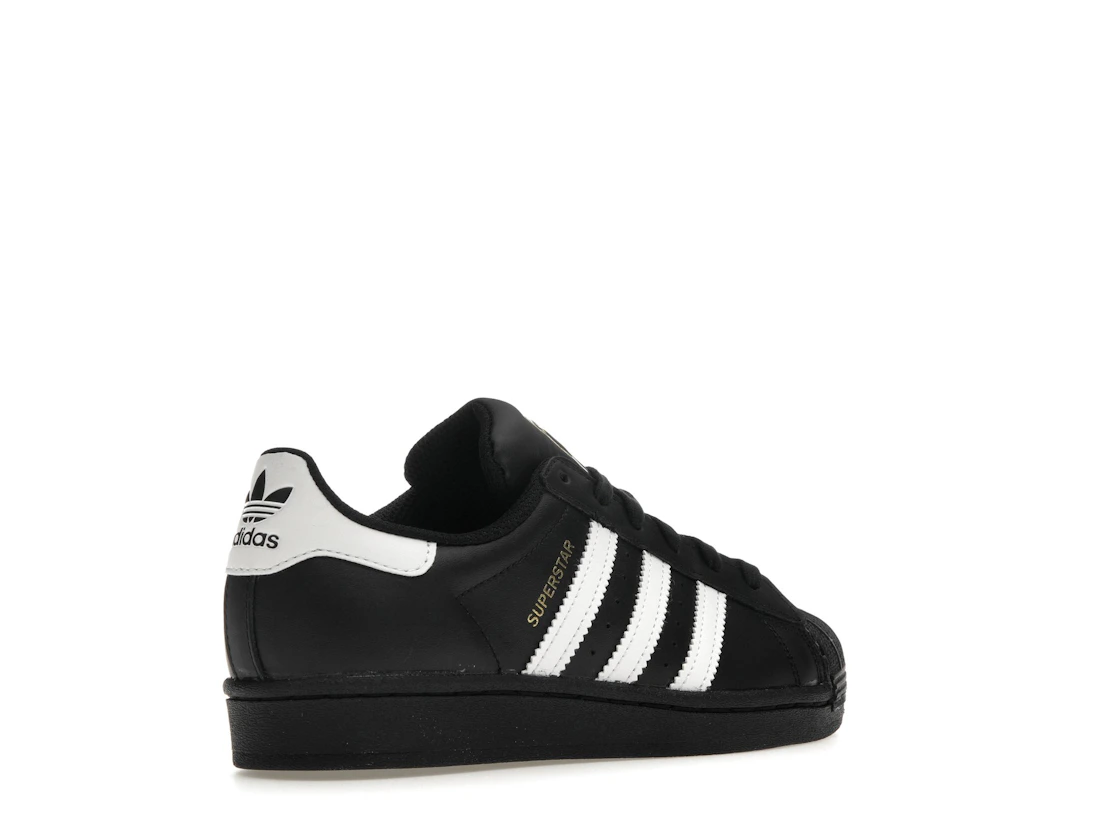 adidas Superstar Core Black Cloud White Gold (GS)