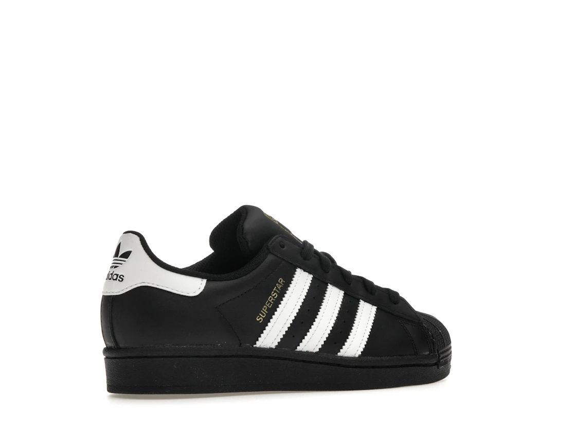 adidas Superstar Core Black Cloud White Gold (GS)