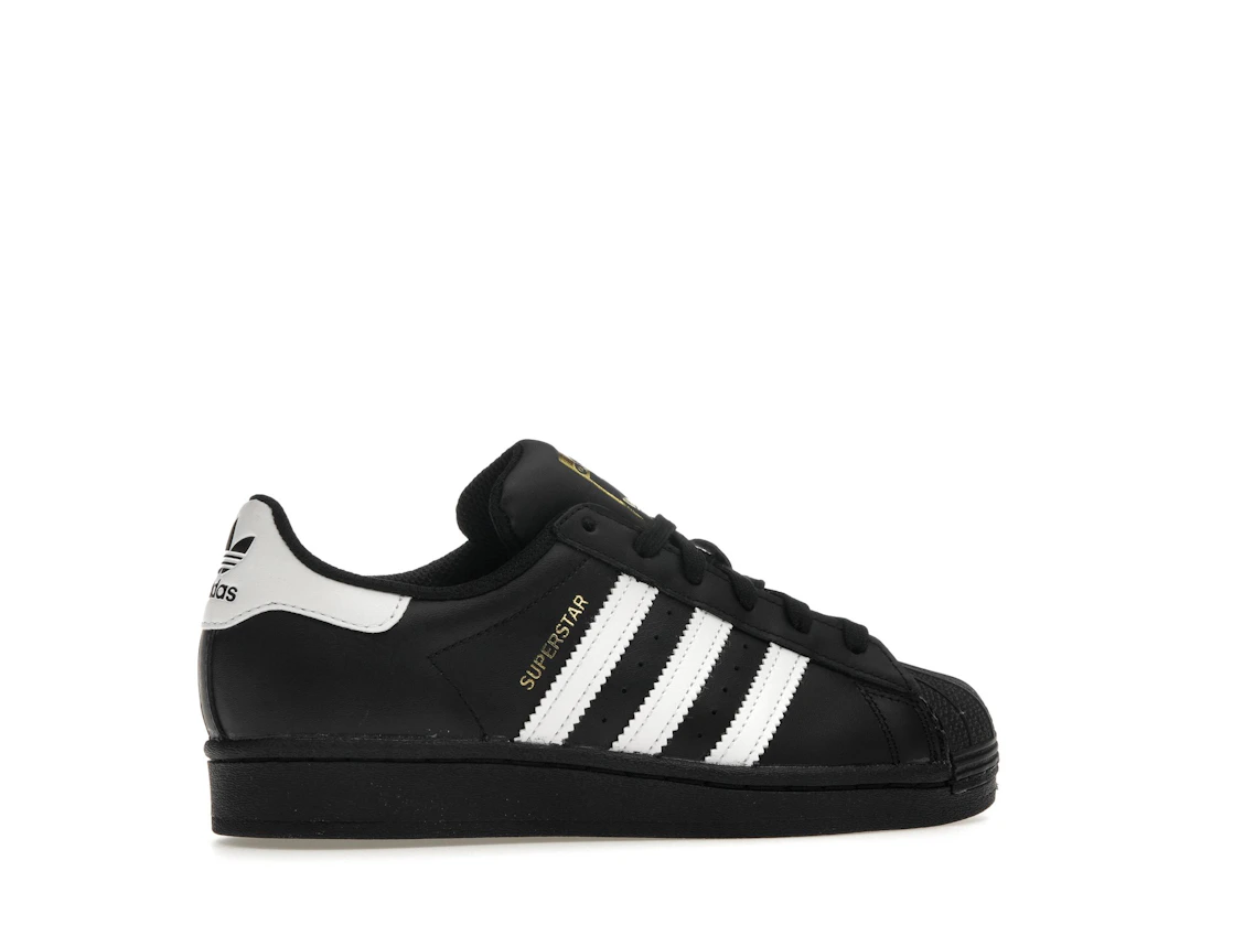 adidas Superstar Core Black Cloud White Gold (GS)