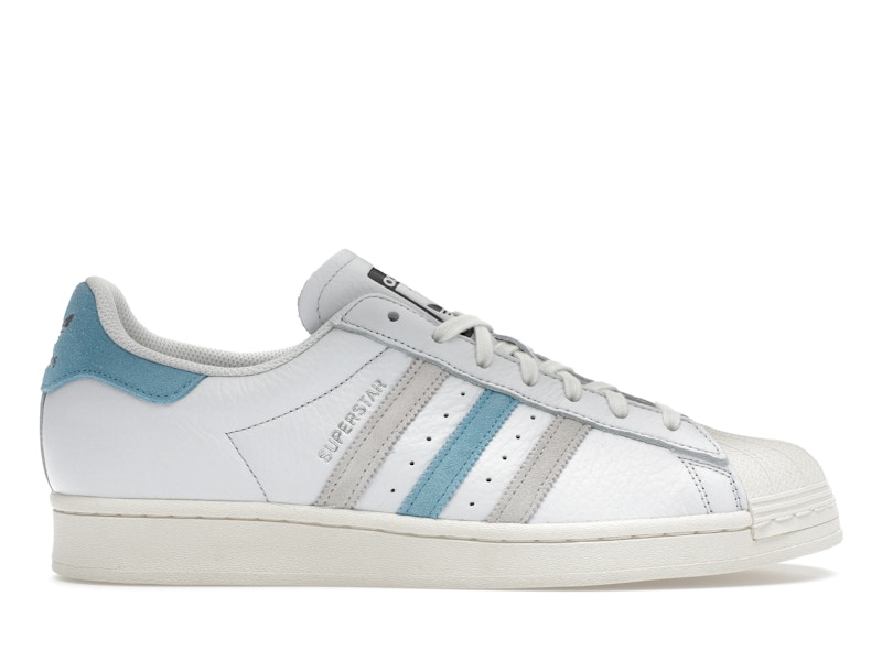 Adidas superstar weiß blau metallic store