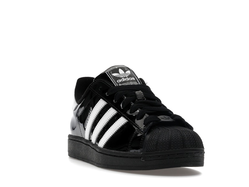 adidas Superstar II Black White Patent Leather