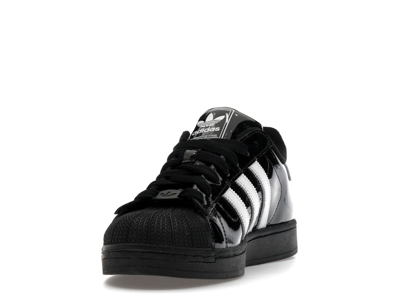 adidas Superstar II Black White Patent Leather