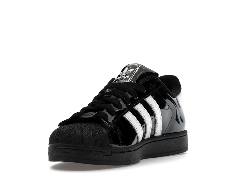 adidas Superstar II Black White Patent Leather