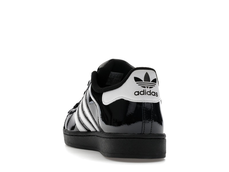 adidas Superstar II Black White Patent Leather