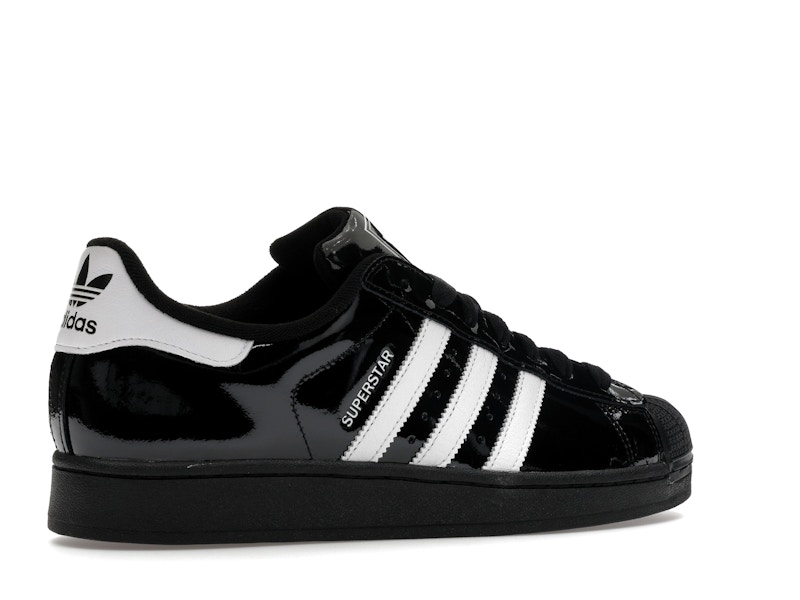 adidas Superstar II Black White Patent Leather