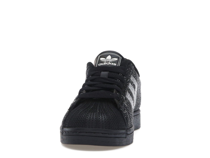 adidas Superstar II Rhinestone Black Silver (Women's)