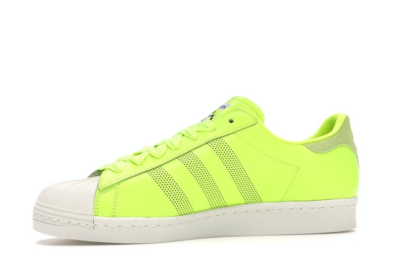Adidas superstar neon yellow clearance