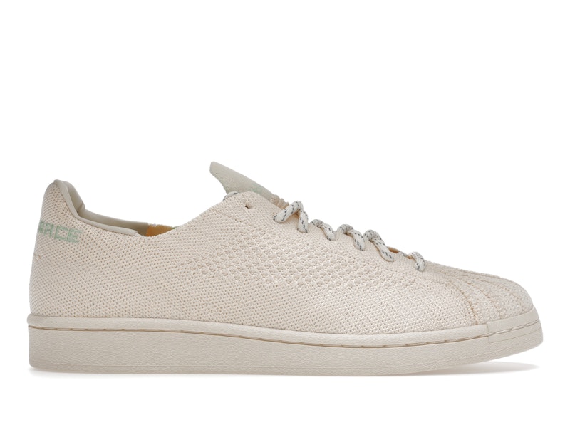 Adidas superstar primeknit white clearance