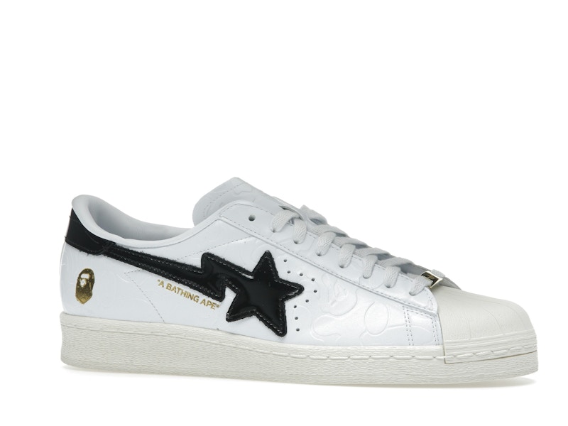 adidas Superstar Vintage Bape White Black