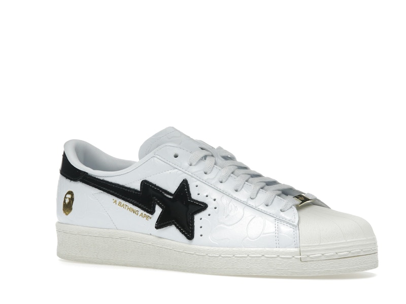 adidas Superstar Vintage Bape White Black
