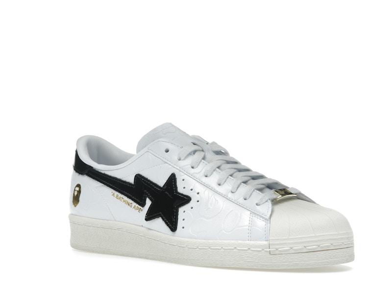 adidas Superstar Vintage Bape White Black
