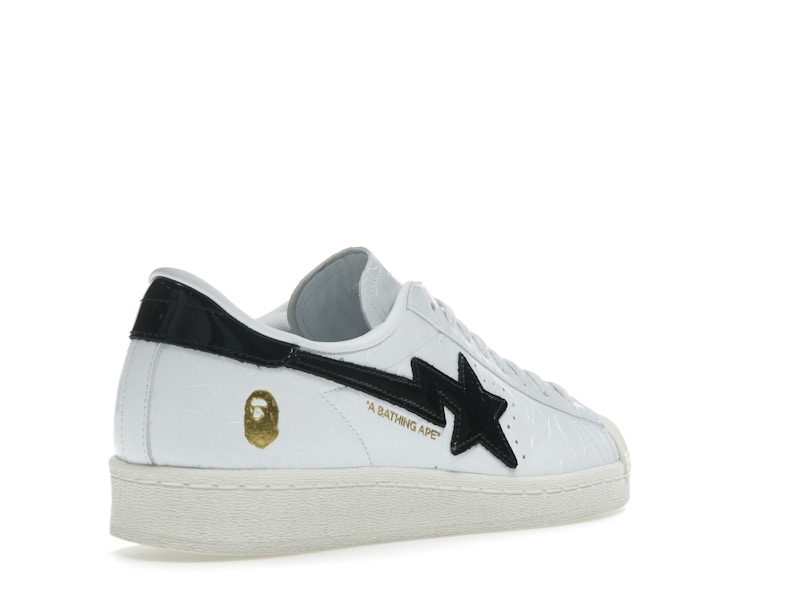 adidas Superstar Vintage Bape White Black