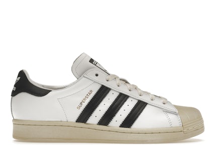 adidas Superstar White Black Aged Sole Men's - FV2831 - US adidas Superstar White Black Aged Sole Men's - FV2831 - US