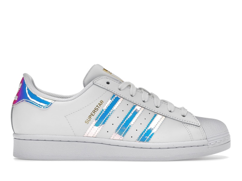 adidas Superstar White Iridescent Stripes Women s FX7565 US