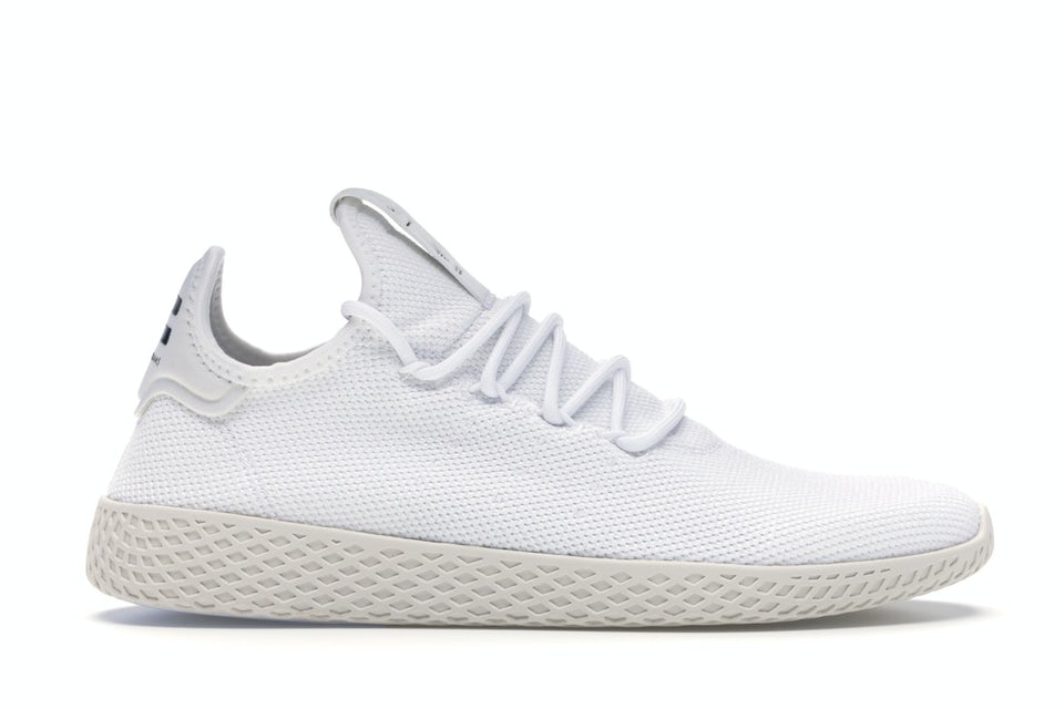 adidas Originals Pharrell Williams Tennis Hu Sneakers In White And