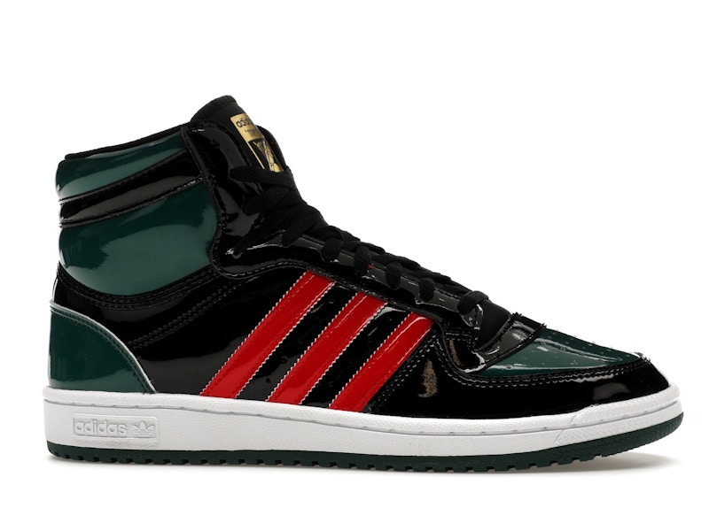 adidas Top Ten Black Green Red Patent