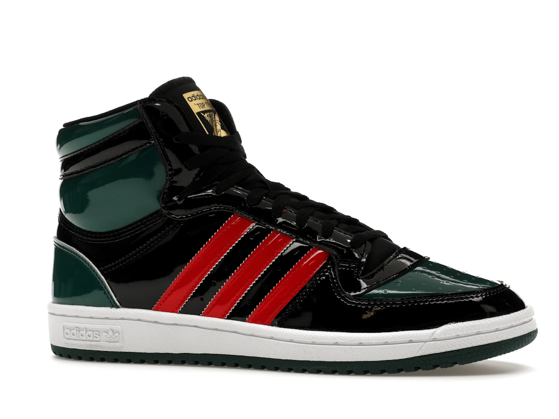 adidas Top Ten Black Green Red Patent