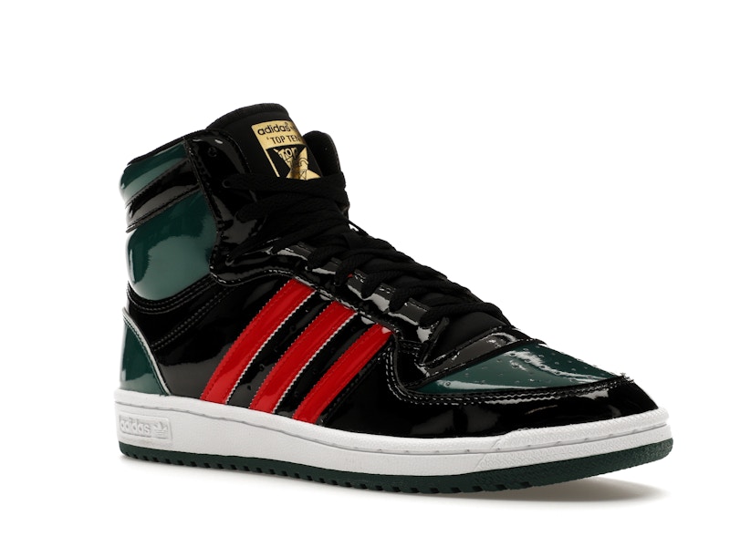 adidas Top Ten Black Green Red Patent