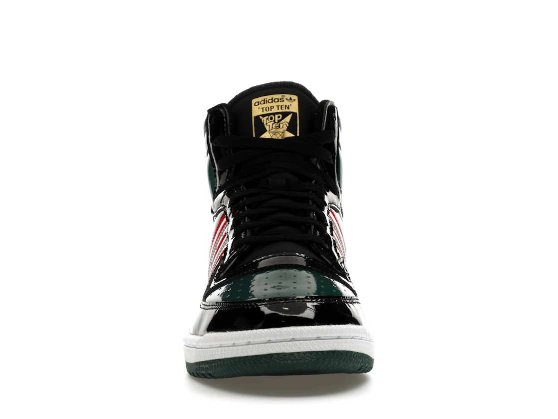 adidas Top Ten Black Green Red Patent
