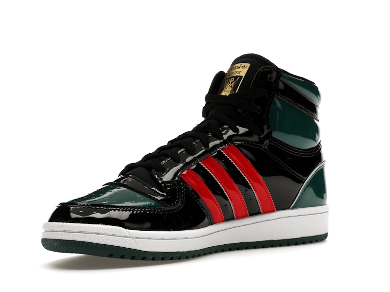 adidas Top Ten Black Green Red Patent