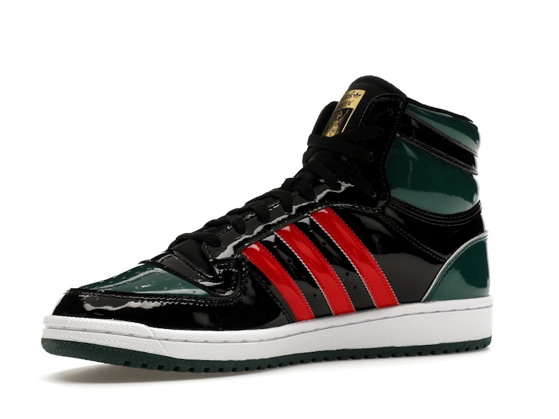 adidas Top Ten Black Green Red Patent