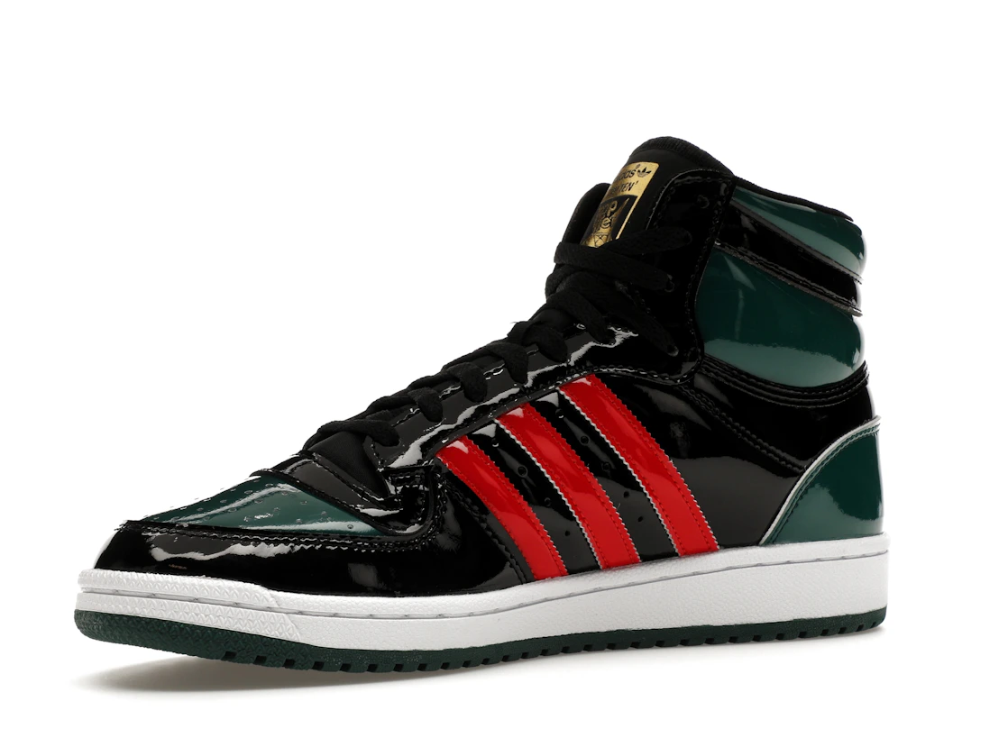 adidas Top Ten Black Green Red Patent